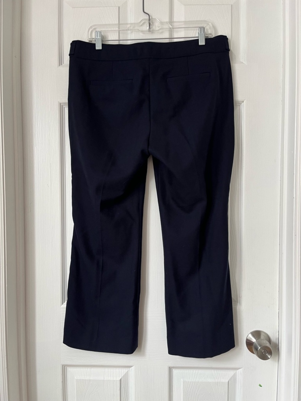 J. Crew Navy Sailor Pants Gold Button Detail Women's Size 12 - Picture 4 of 9